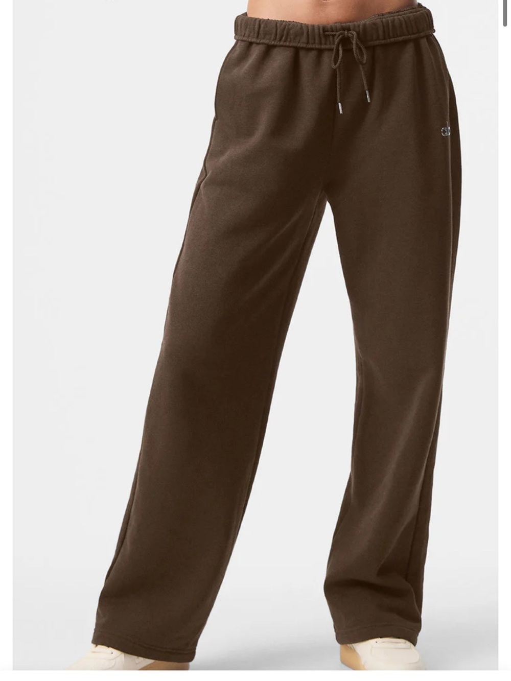 Alo Yoga Accolade Expresso Brown Straight Leg Sweatpants Large